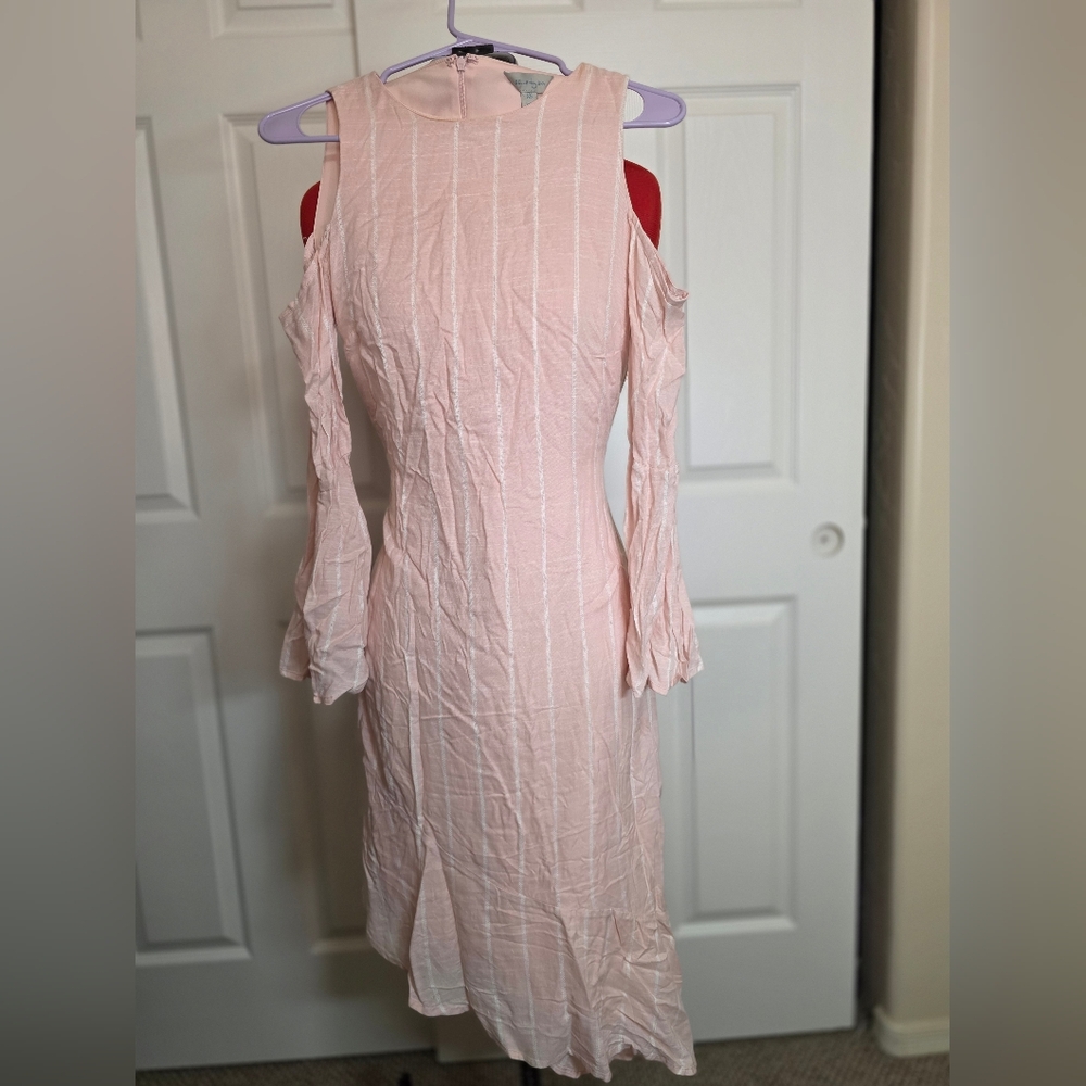 Belle Sky Blush Pink Long Sleeve Dress